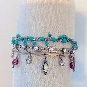 Chloe + isabel bracelet pink/green